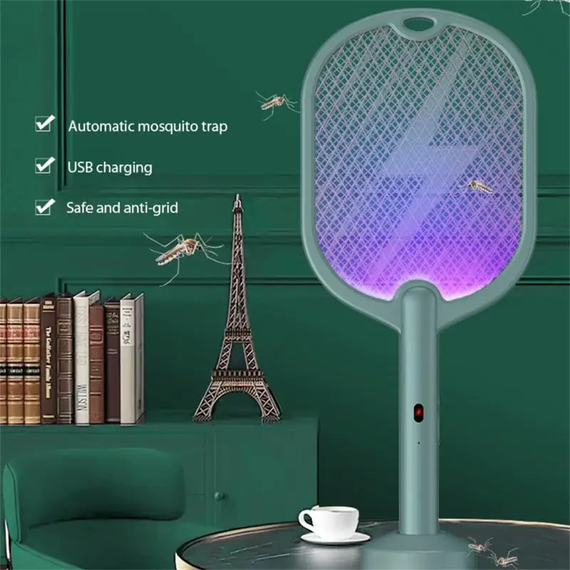 

3500V Electric Insect Racket Swatter Zapper USB Rechargeable Summer Mosquito Killer Swatter Kill Fly Bug Zapper Killer Trap קמפי