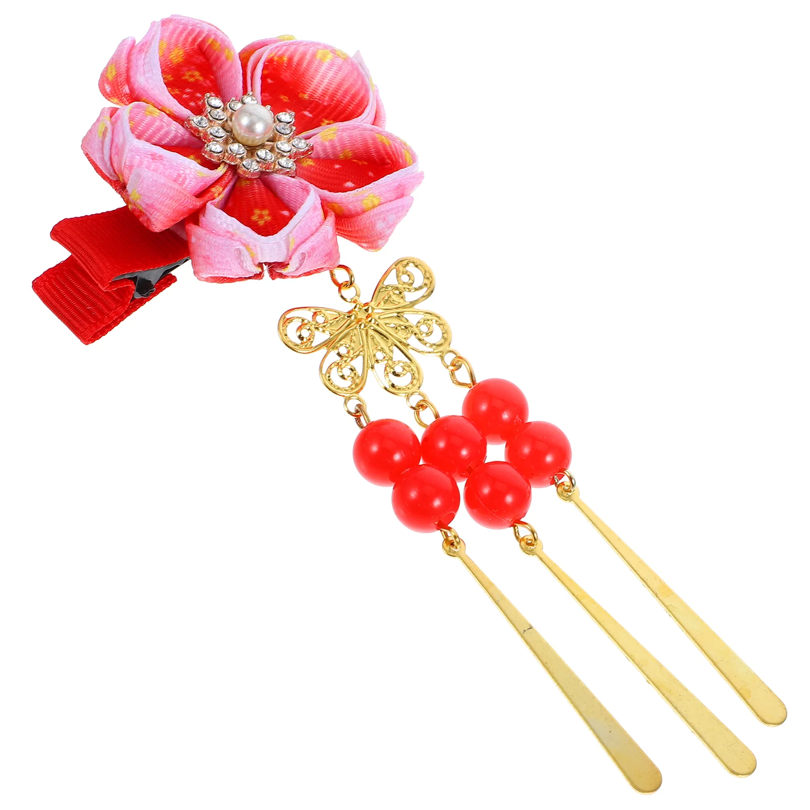 Заколки для украшения волос аксессуары девочек заколки кимоно с цветами детские
