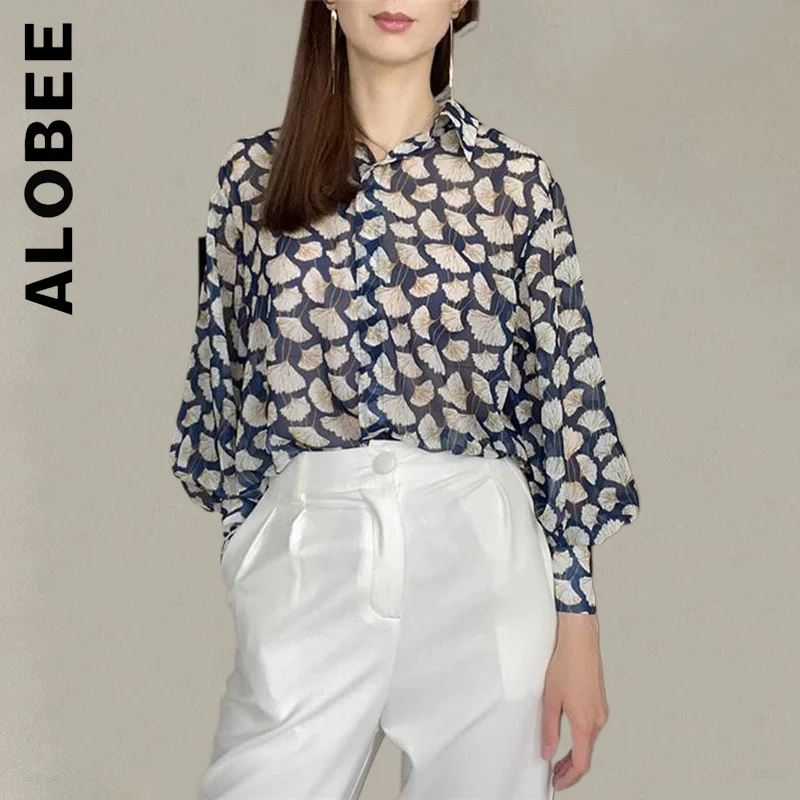 

Рубашка Alobee Женская Осенняя винтажная, свободные топы с длинным рукавом, элегантная рубашка в стиле ретро для друзей, пикантная Базовая Блу...