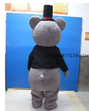 Свадебные костюмы талисмана плюшевого мишки для косплея медведя на Хэллоуин