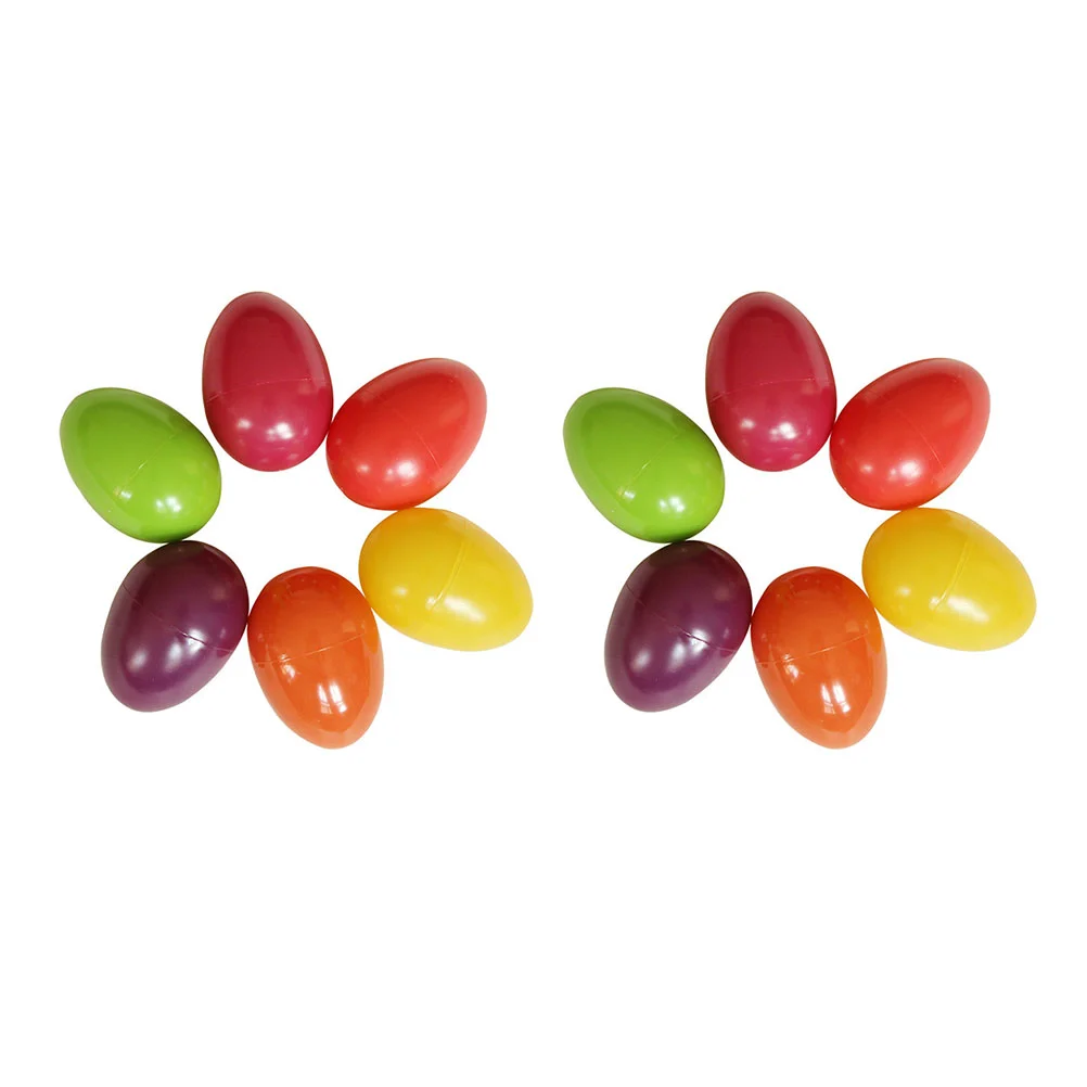 

12pcs Bright Surface Egg Shaped Musical Percussion Instruments Kids Toys