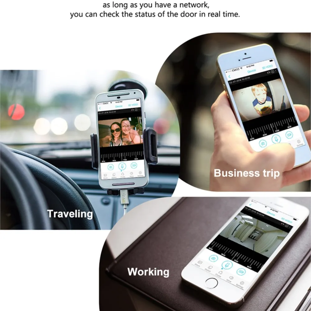 Дверной звонок Tuya DB204 для умного дома водонепроницаемый видеозвонок с функцией