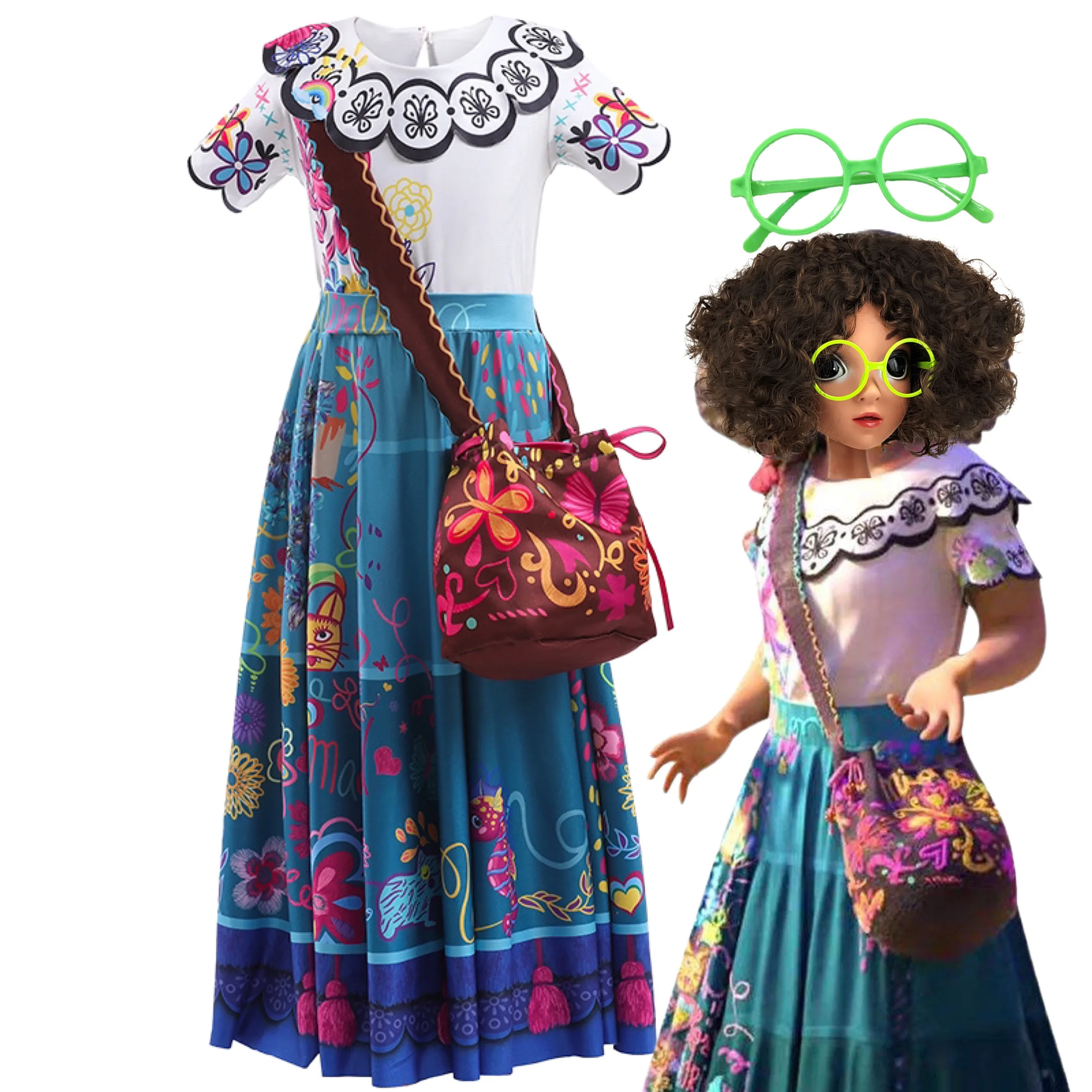 Костюмы для косплея Mirabel нарядные платья принцессы детская одежда на день