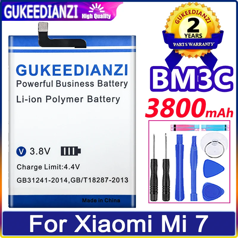 

Аккумулятор GUKEEDIANZI 3800 мАч BM3C для Xiaomi Mi 7 Mi7