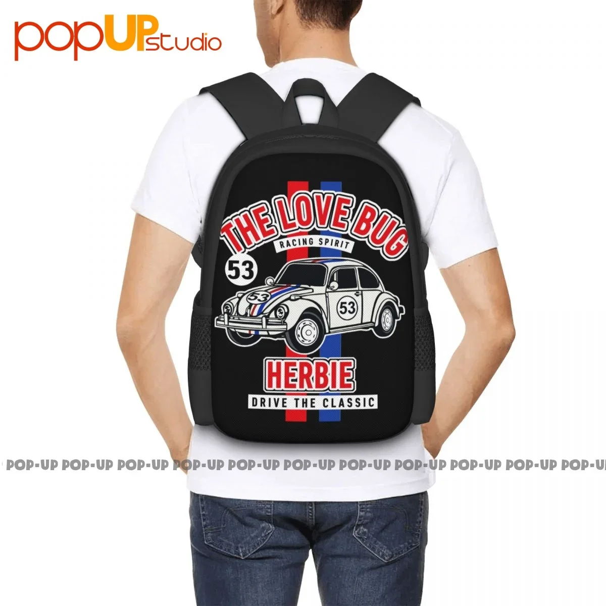 The Love Bug Herbie Drive Classic No.53 1963 рюкзак с принтом из фильма вместительный тренажерный