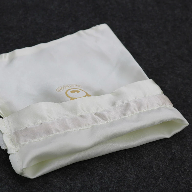 Атласная блестящая упаковка Шелковый мешок на шнурке для ювелирных изделий