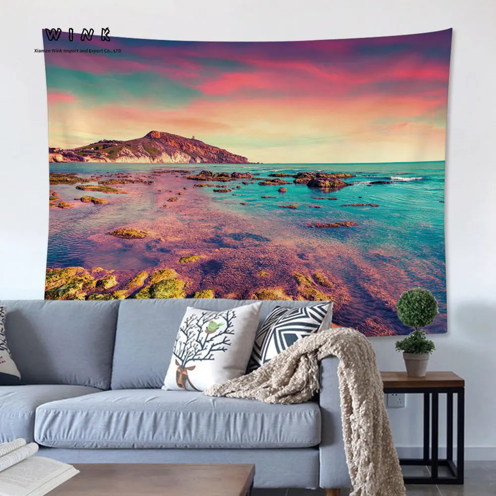 

Гобелен для дома, гобелен для пляжа, гобелен Fuji, декоративная подвесная ткань, рассвет, декоративный гобелен, Настенный декор, гобелен