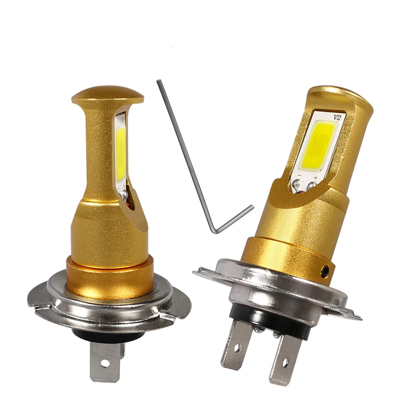 

2Pcs H7 LED Bulbs White Yellow Color Car Fog Lights High Power COB Driving Fog Lamp DRL 2000LM 12V-24V 6000K 3000K