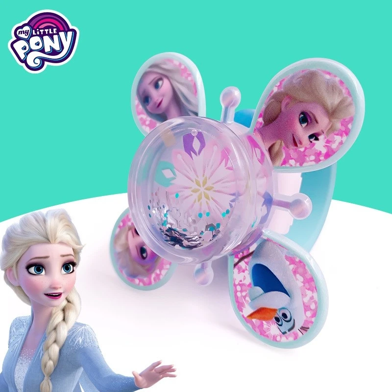 Disney Pop Circle Bracelet Cartoon Hand Ring Toy Princess Elsa Anime Frozen Kids Luminous Quicksand Girls