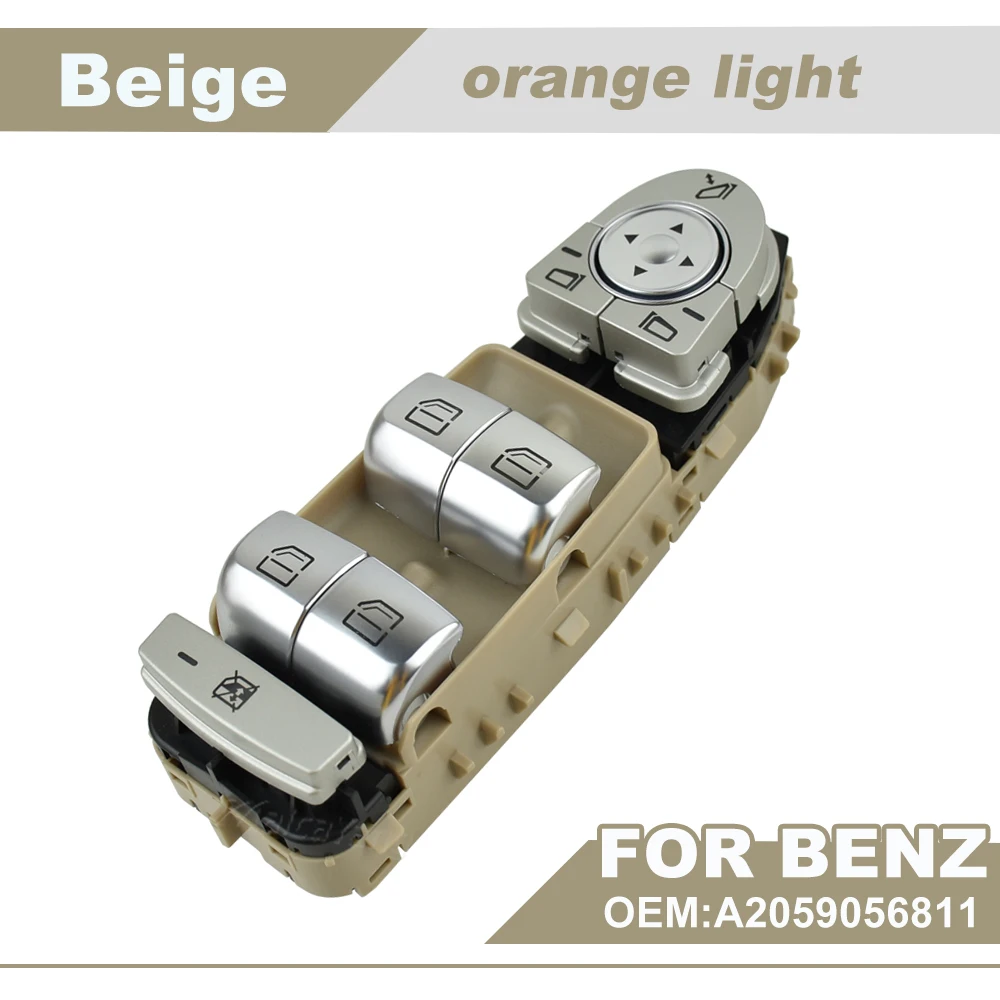 A 2059056811   Кнопка включения управления окном Power Master, консоль для Mercedes-Benz C Class W205 S205 X253 C200 C300 C350 C63 AMG