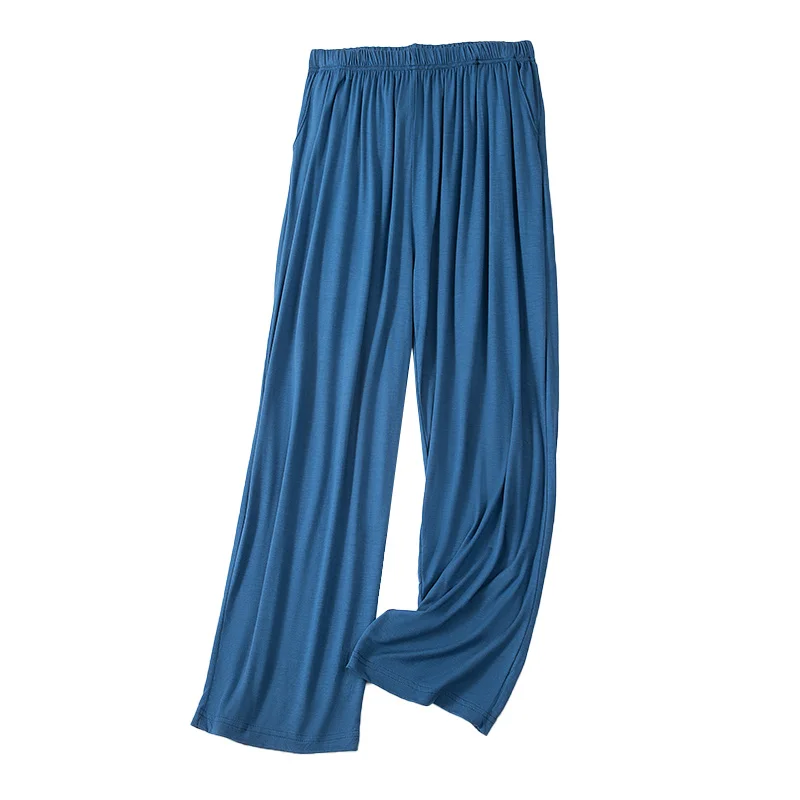 Модальные мужские повседневные брюки летние тонкие свободные пижамные штаны