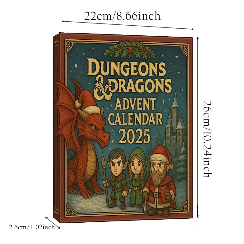 

2D Акриловый Самолет Dungeons & Dragons Адвент-Календарь