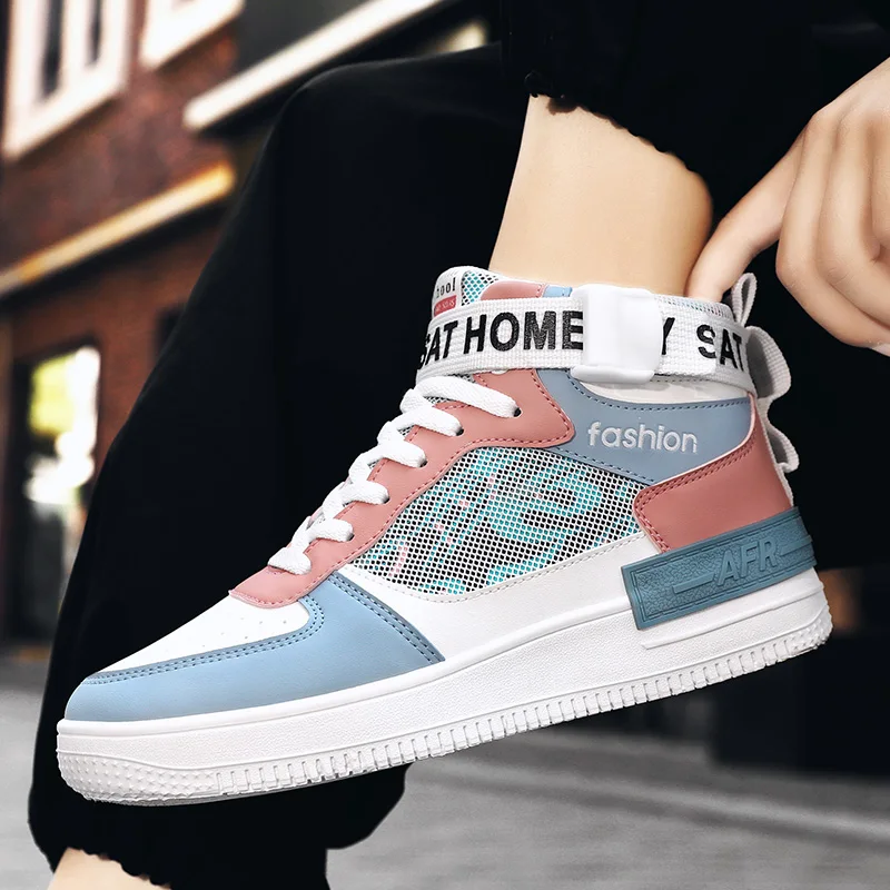 Couple Fashion Shoes Men Women Sneakers High Top Basketball Shoes Men Comforthable Man Casual Shoes Outdoor Sport Running Shoes