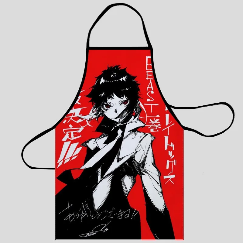 

Новые фартуки Akutagawa Ryuunosuke (Bungou бродячие собаки), кухонные фартуки, ткань Оксфорд, чистящая передняя часть, домашнее приготовление еды