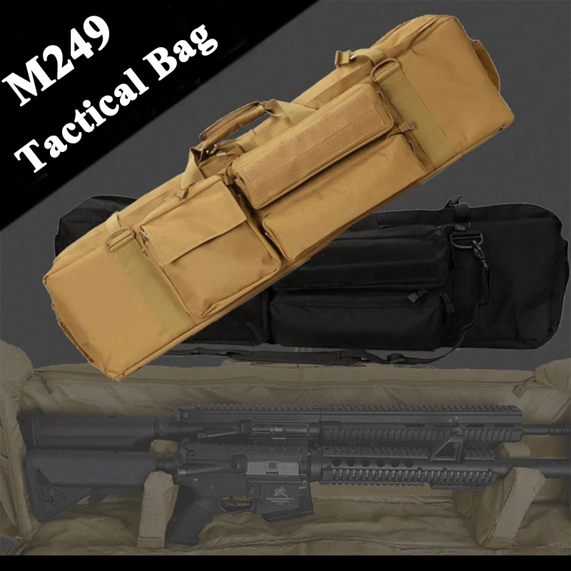 

Tactical Gun Bag M249 Large Loading Rifle Gun Carry Case Outdoor Airsoft Paintball Hunting Bag Military Gear Rifle Bag