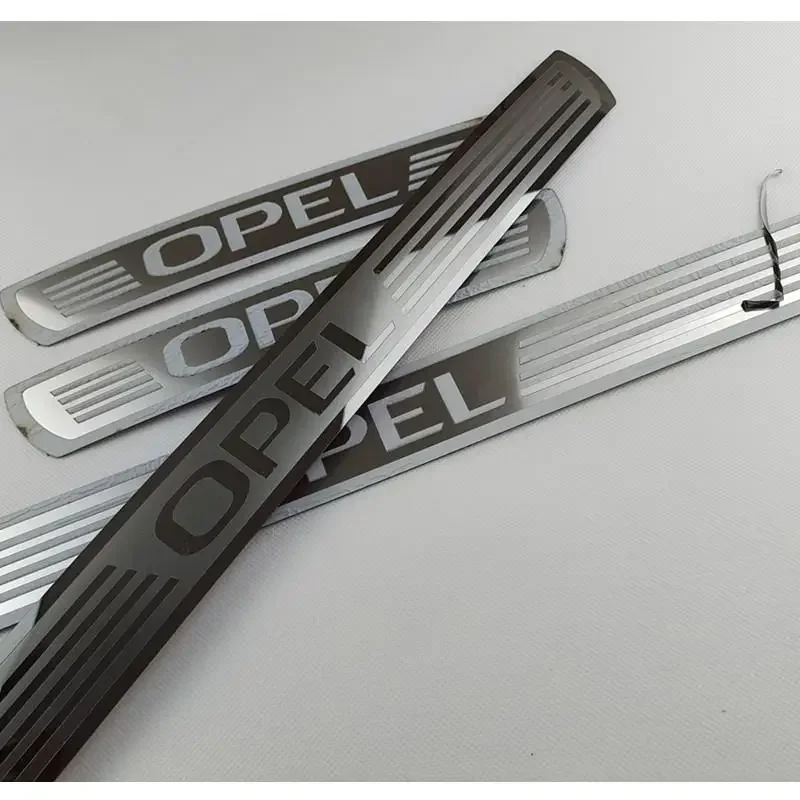 

Для opel astra zafira corsa накладка на порог, накладка из нержавеющей стали, педаль порога, Стайлинг, защита автомобильных аксессуаров