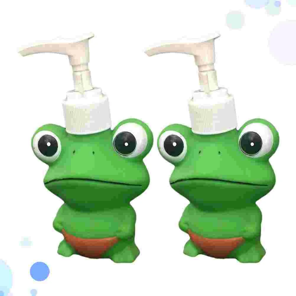 

Bottle Pump Dispenser Lotion Kids Refillable Shampoo Emptydispensers Countertopshower Bottles Soap Hand Frog Animal Cute Cartoon