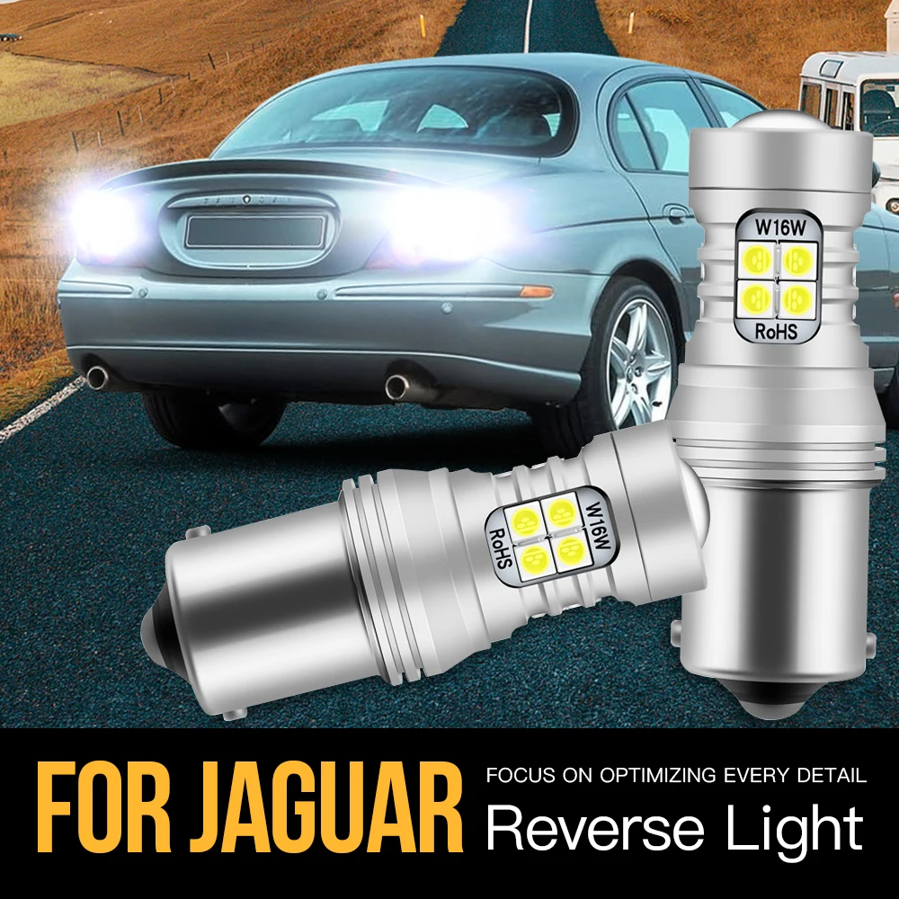 2pcs P21W BA15S 1156 7506 Canbus Error Free LED Reverse Light Blub Backup Lamp For Jaguar S TYPE S-TYPE 2 XJ XK8 X-TYPE X TYPE 1