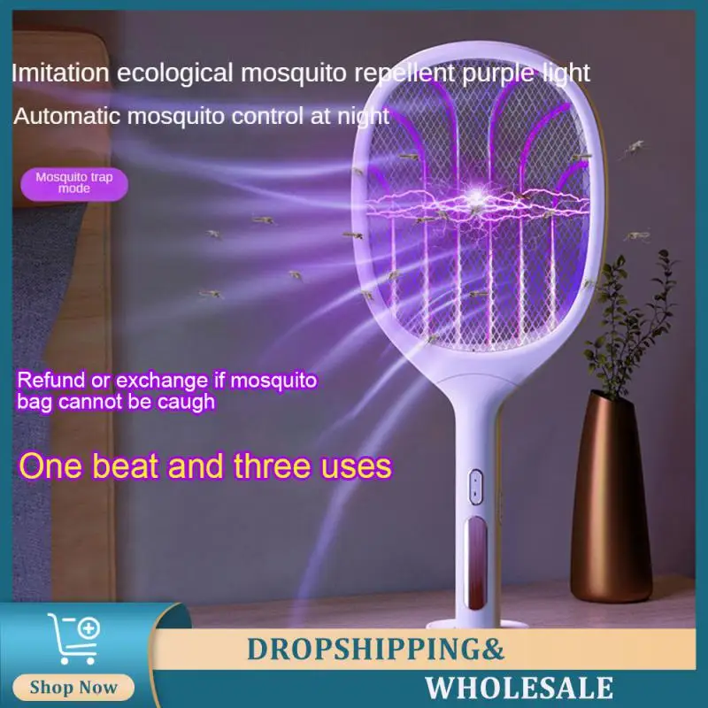 

Mosquito Killer Handheld Mosquito Spatter Household Pest Control Electric Mosquito Swatter Three-layer Net Gardening Supplies