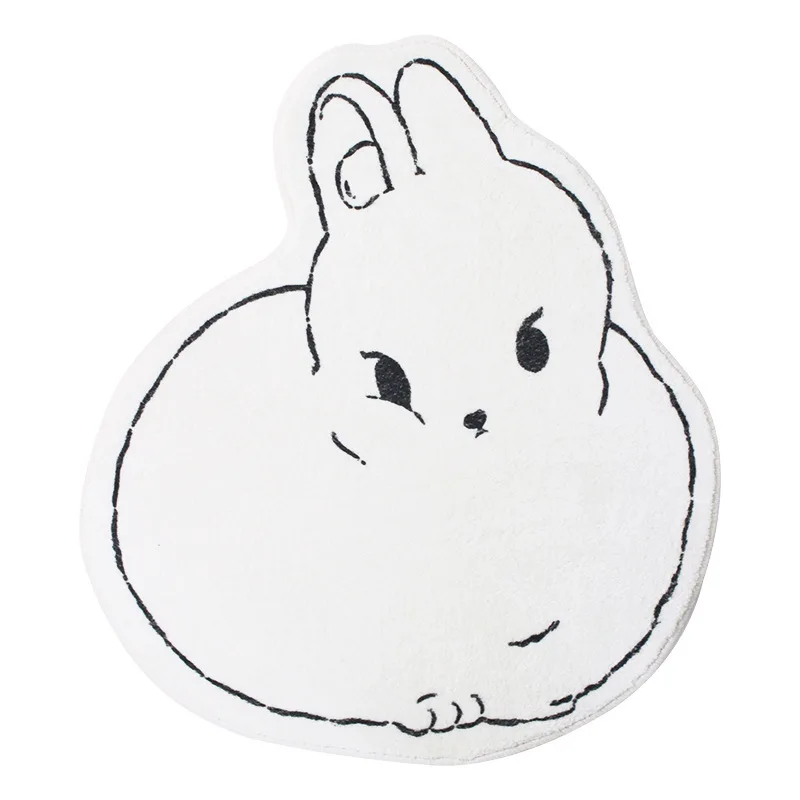 Милый Плюшевый коврик с рисунком кролика мягкий для двери напольный ковер дома