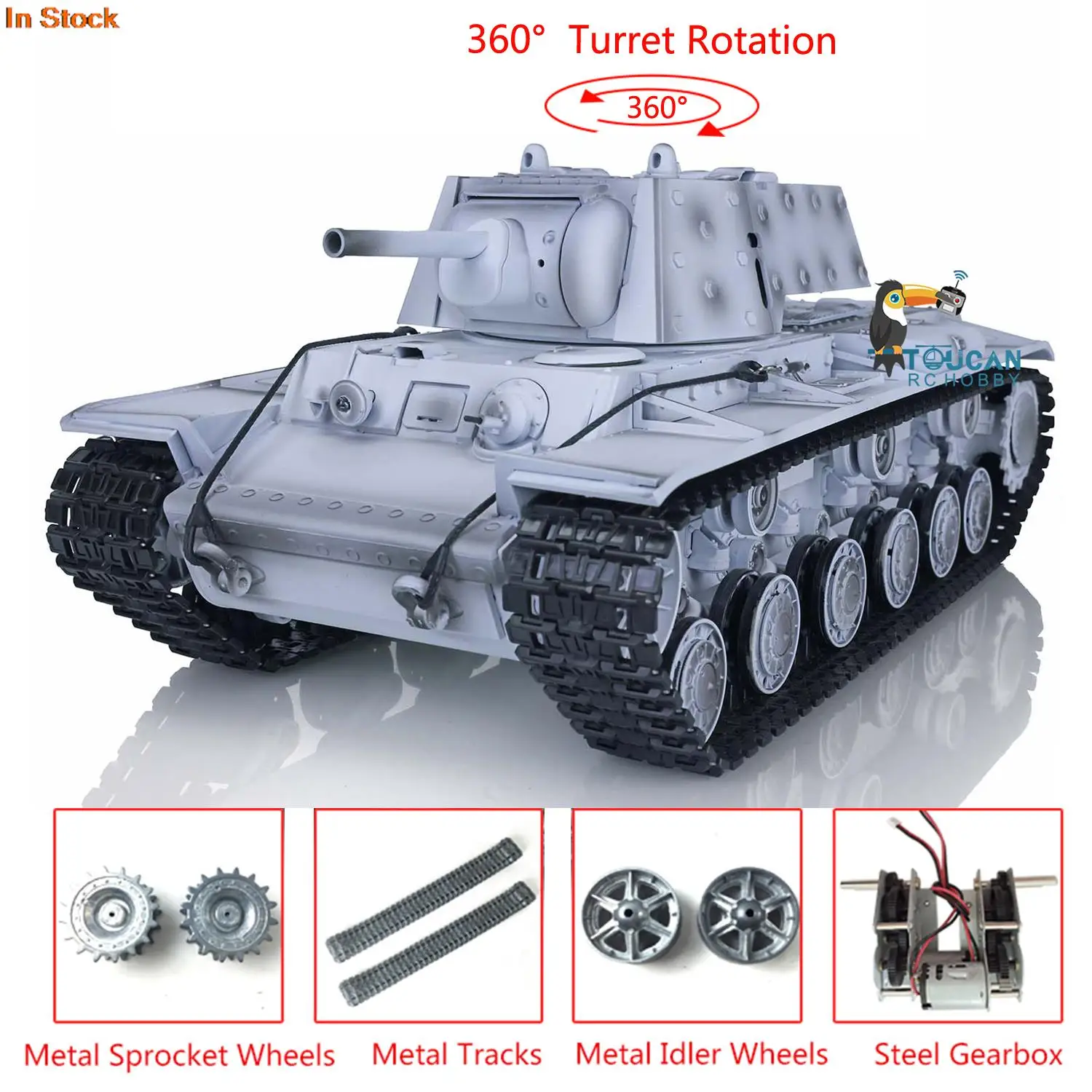 

Henglong 1/16 Upgraded Ver Snow 7.0 Soviet KV-1 RC Tank 3878 W/360 Turret BB Airsoft Realistic Sound Military Toys TH17473-SMT7
