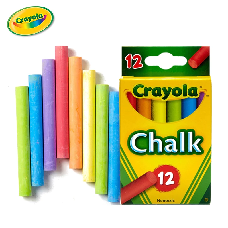 

Мелки Crayola белые однотонные, 6 цветов, 12 цветов