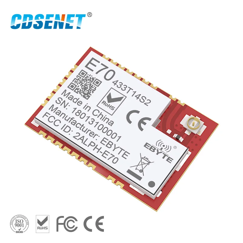 CC1310 433 МГц IOT SMD Rf Беспроводная лампочка для интернета Интернета вещей, беспроводной передатчик и приемник 14 дБм 1,5 км