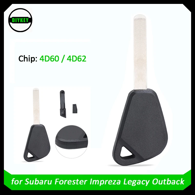 Ключ зажигания с чипом 4D60/4D62 ключ-брелок для Subaru Forester Impreza WRX STI Legacy Outback |