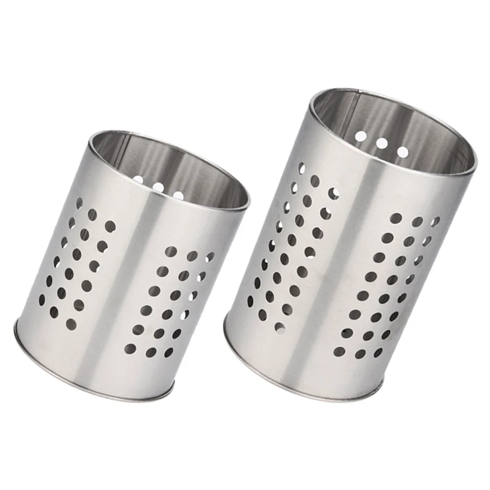 

2pcs Multi-functional Storage Containers Tableware Drying Racks (Silver)