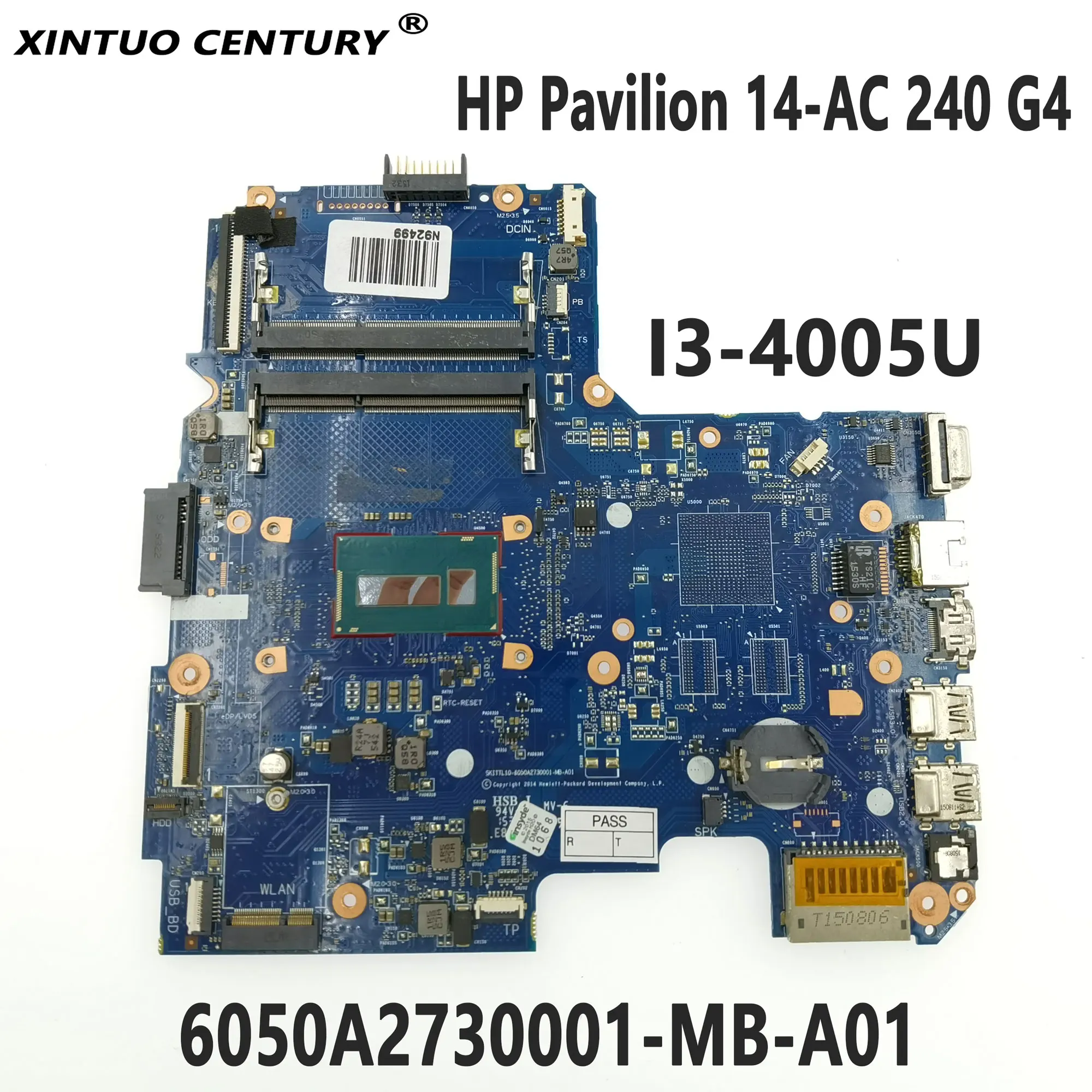 

Материнская плата DDR3L 6050A2730001-MB-A01 814043 для ноутбука HP Pavilion 14-AC 501 G4