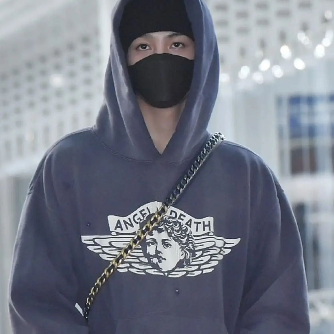 

Fashion Trend SAINT MICHAEL CHO HOODIE ANGEL Winter Plush Washed Old Hoodie Sweater