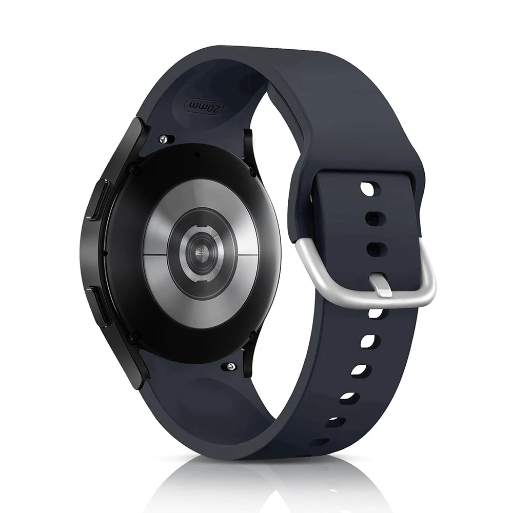 Фото For Samsung Galaxy Watch 7 FE 6 4 5 44mm 40mm band sport Silicone Bracelet Galaxy Watch6 classic/5 pro 45 47mm 20mm watch Straps №1