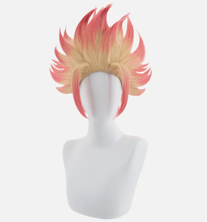 Парики для косплея Blue Lock Shiddo Ryusei 30 см блондинка смешанные ярко-розовые