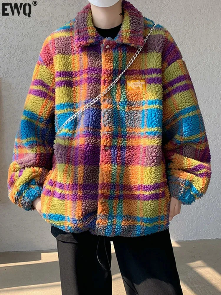 

Женское однобортное пальто с карманами [EWQ], черное пальто с отложным воротником и длинным рукавом, верхняя одежда, осень-зима 2023, 16U6138