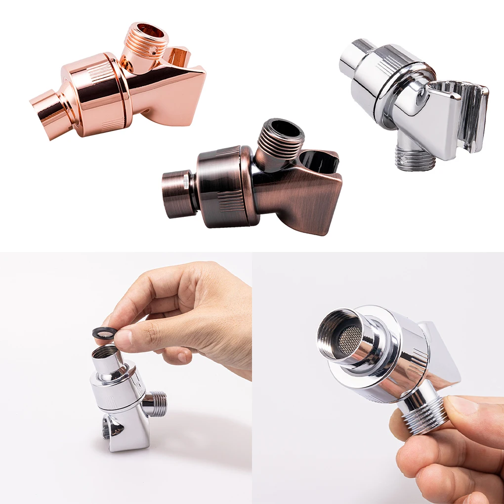 

Wall Bathroom Bracket Handheld Showerhead Holder Free-Punching Punch-free Reusable Household Bath Sprayer Stand Copper Ball