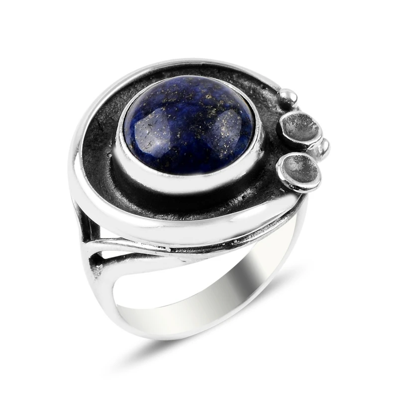 

Silver 925 Sterling Lapis Lazuli Stone Handwork Ring