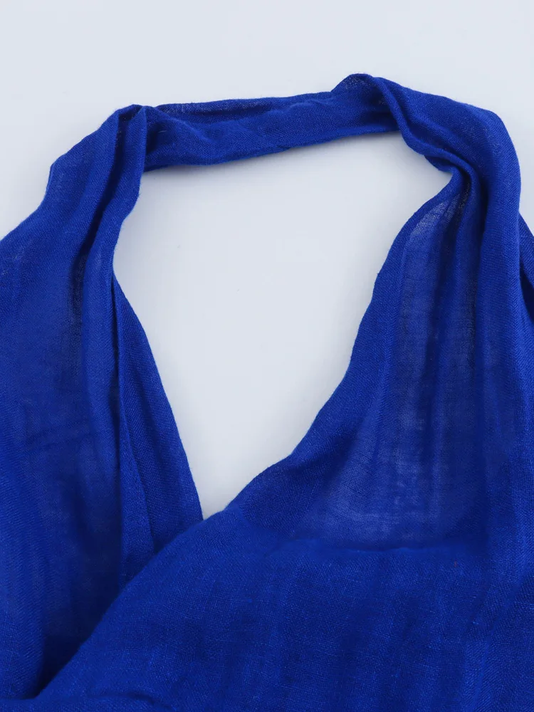 Женские платья KAOPU ZA с завязками открытой спиной бретелькой через шею без рукавов