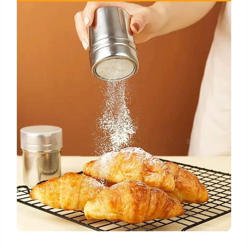 

Spice Jars 304 Stainless Steel Kitchen Condiment Dustproof Lid Bottle Spice Outdoor Barbecue Food Grade Seasoning Containers