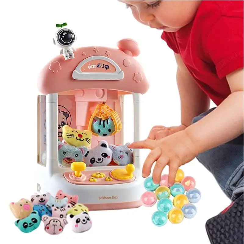 

Детский автомат-кран, игровой автомат, Космический тематический электрический звук и фотография, игрушка-кукла, режим двойной зарядки, регулируемая громкость