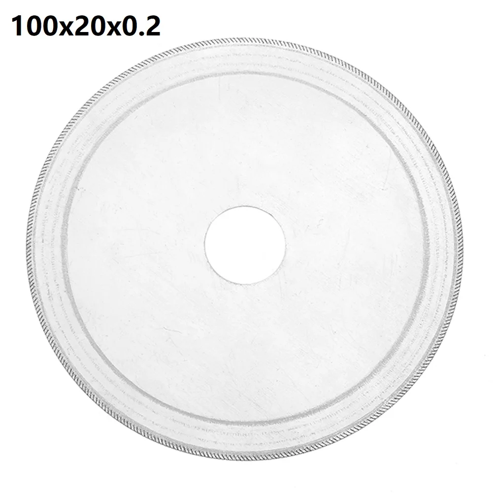 

1pc Diamond Cutting Disc 20mm Bore Super Thin Saw Blade Wheel For Glass Stone Amber Crystal Gemstone Cutting 100/110/120/150mm