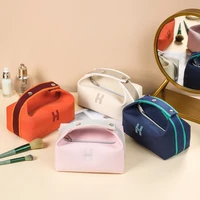 fashion lady makeup bag womens zipper canvas large cosmetic toiletry storage handbag portable travel tote bag organizer 2022