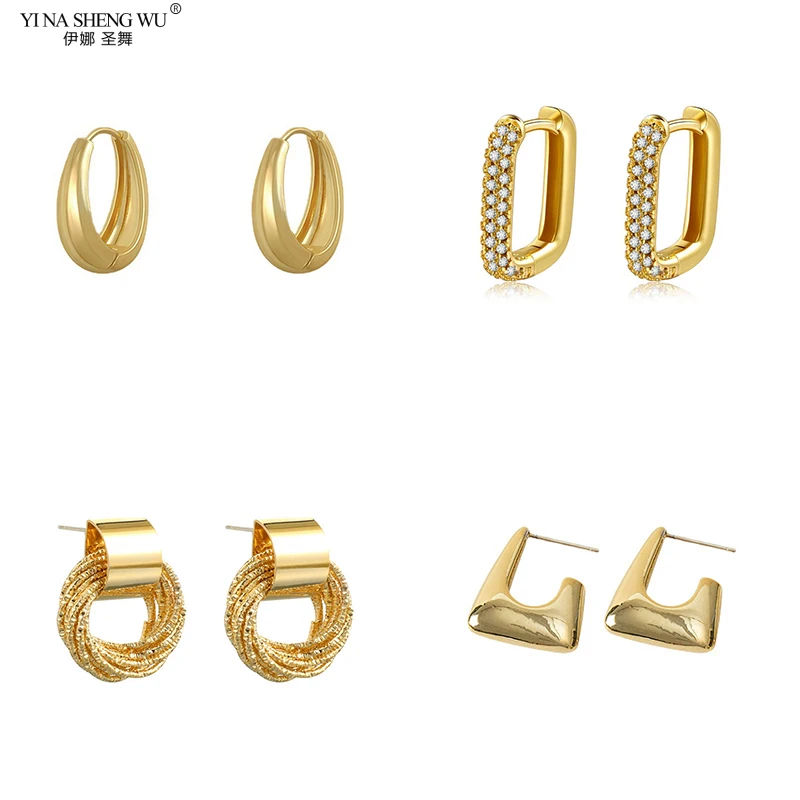 

2023 New Style Ladies Stud Earring Trend Simple Temperament Elegant High-end Earrings Daily All-match Earrings