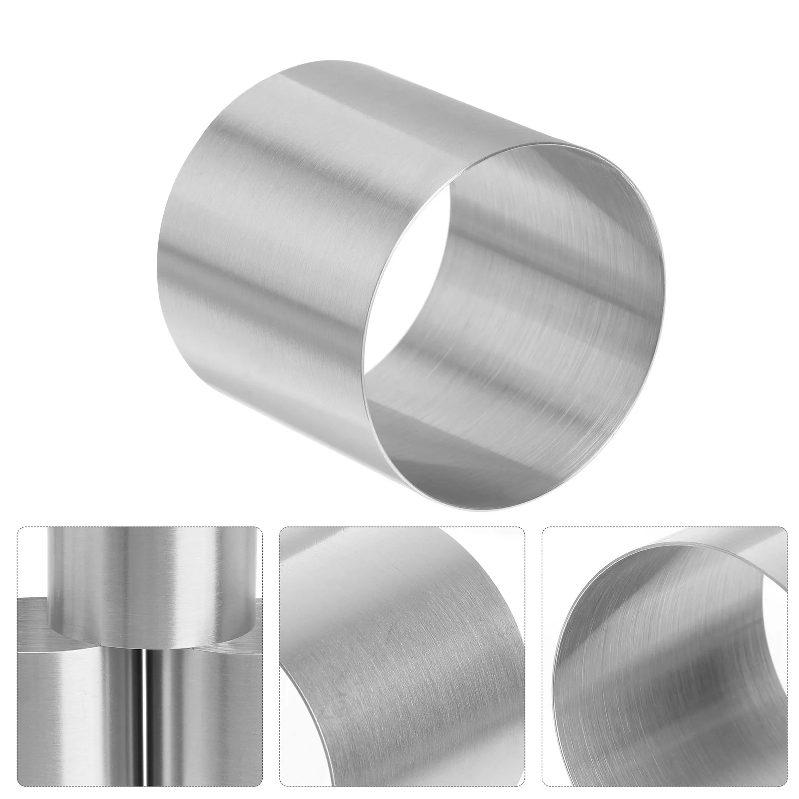 

Round Mousse Cake Ring: 8Pcs Stainless Steel Cake Ring Mold Mousse Ring Cookie Cutting Mold Seamless DIY Mold Tools