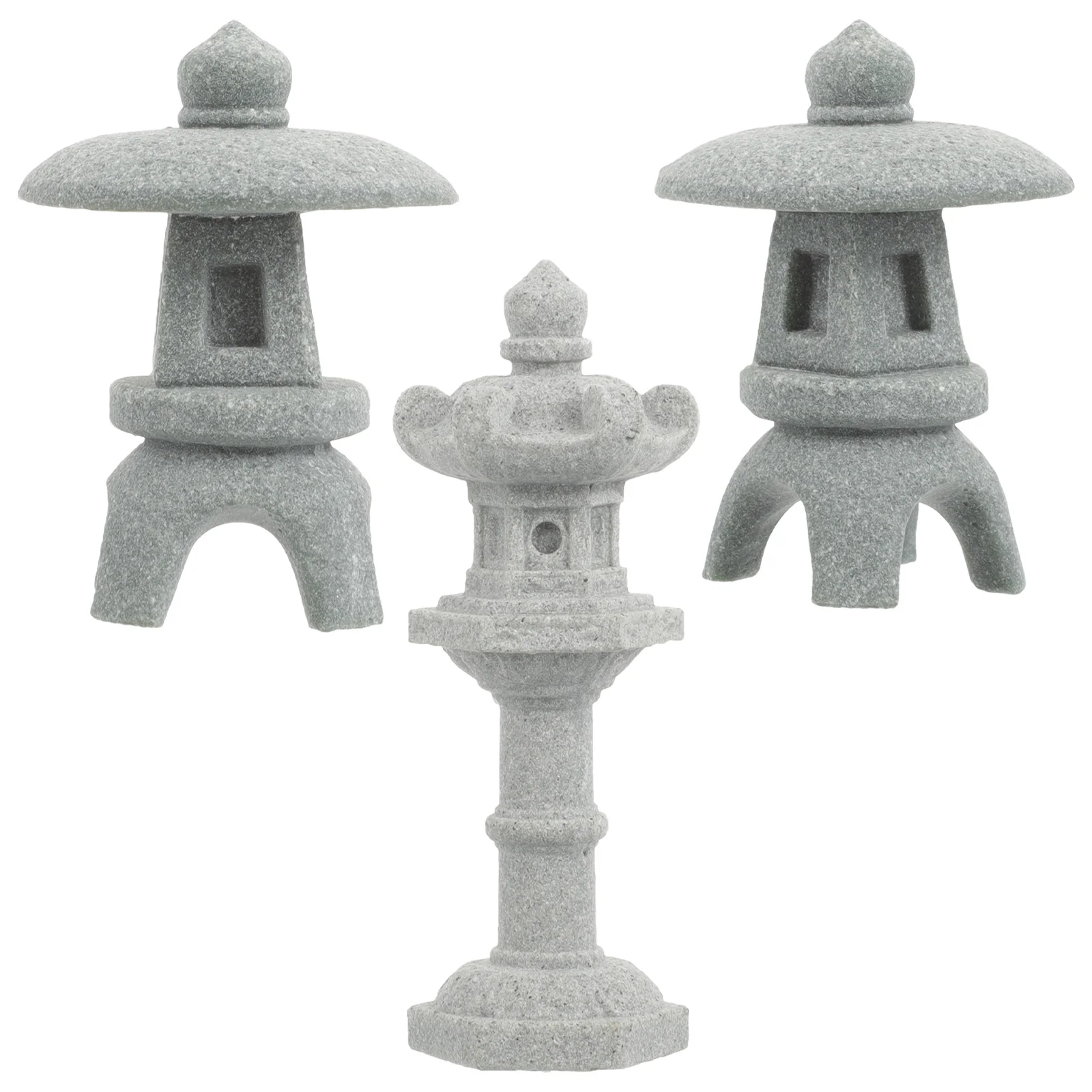 

Micro Landscape Ornament Desktop Ornaments Miniature Scene Pavilion Pagoda Lantern Statue Decor House Accessory Model