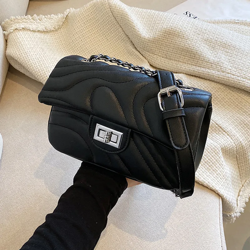 

Simple Women's Small Bag 2021 Brand New All-match Rhombus Chain Bag Casual Shoulder Messenger Bag Fashion Small Square Bag