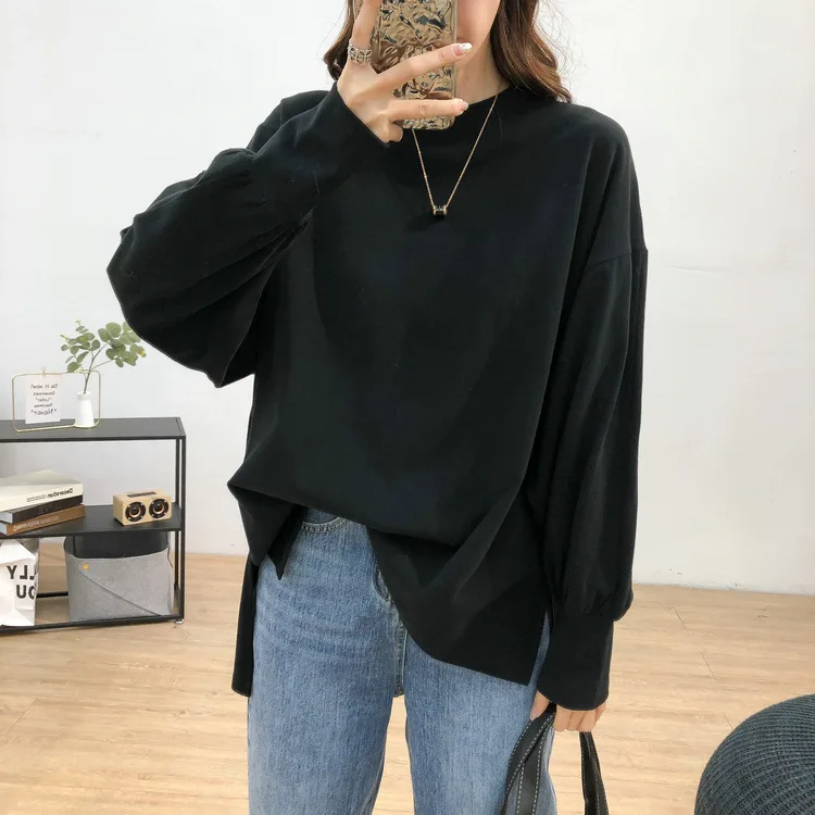 

2021 new fashion T-shirt Autumn and winter plus hooded sweater womens cotton pullover sweater