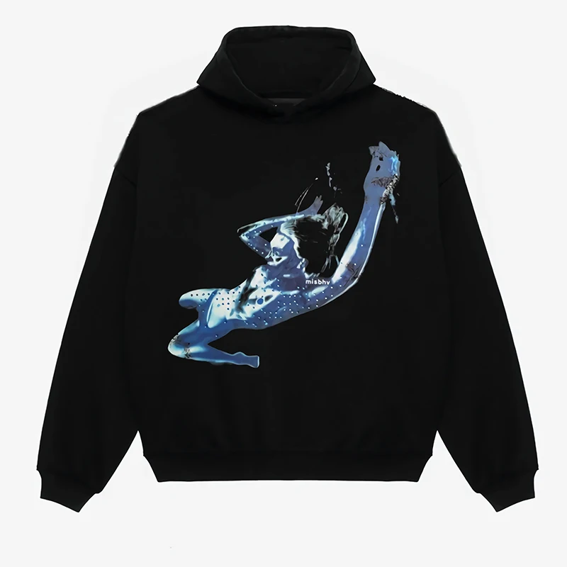 

Y2k Men Emo Streetwear Hoodie Sweatshirts Fairy Grunge Pullover Oversized Skeleton Bear Goth Tops Hoodies Clothes clothing tops