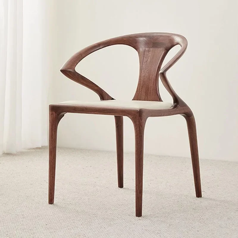 Дизайнерские стулья для гостиной Расслабляющая спинка Туалетный столик