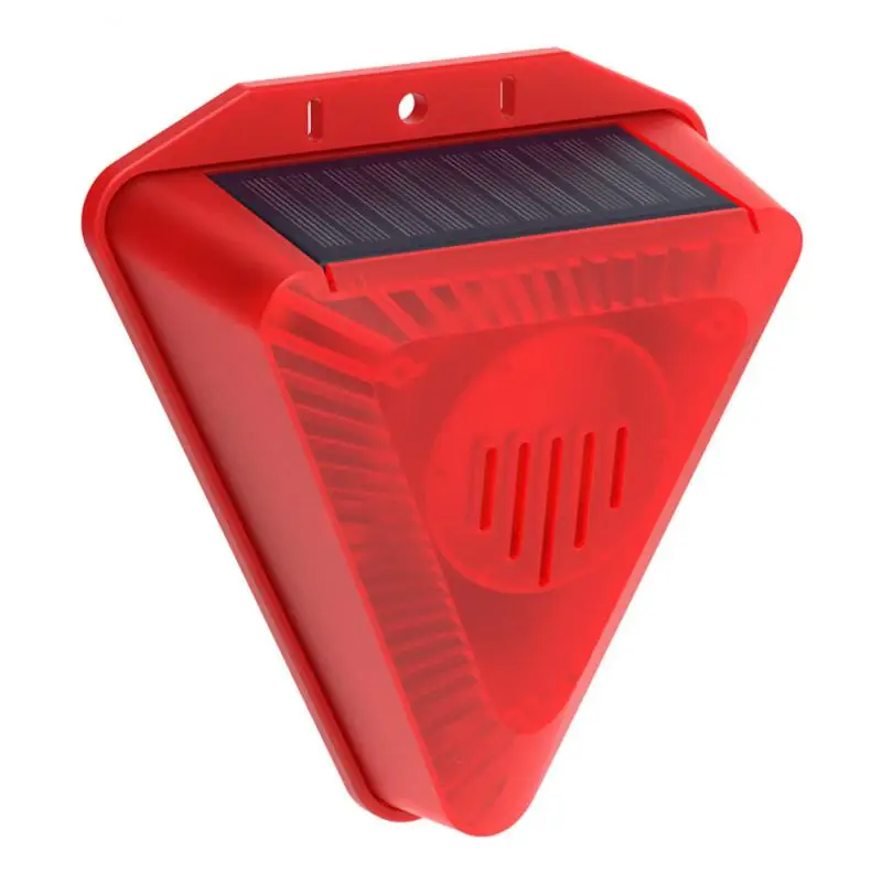 

Animal Repellent Alarm Ensrgy Saving Ip65 Waterproof Alarm Siren 6 Flashing Red Leds Solar Drive Away Wild Animals Light Alarm