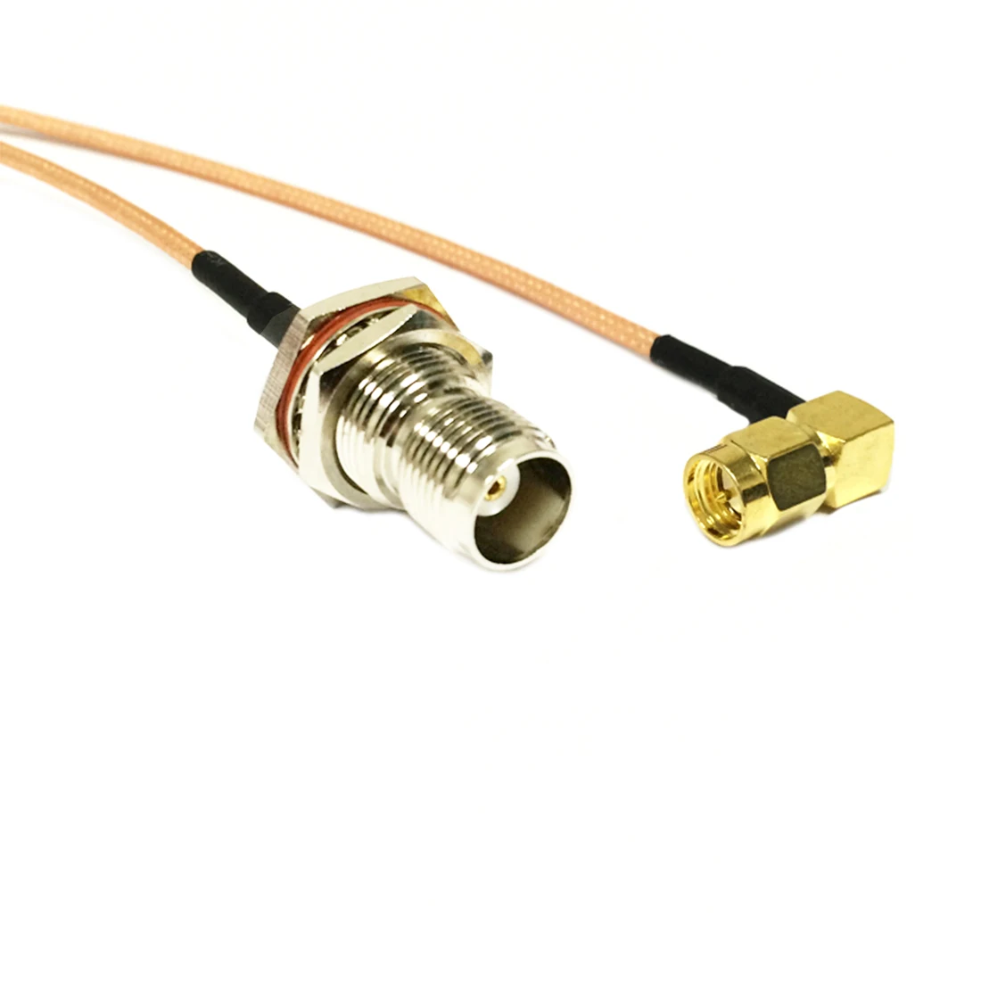 

New SMA Male Right Angle Switch TNC Female Bulkhead Nut Pigtail Cable RG316 Wholesale 15CM 6" Adapter